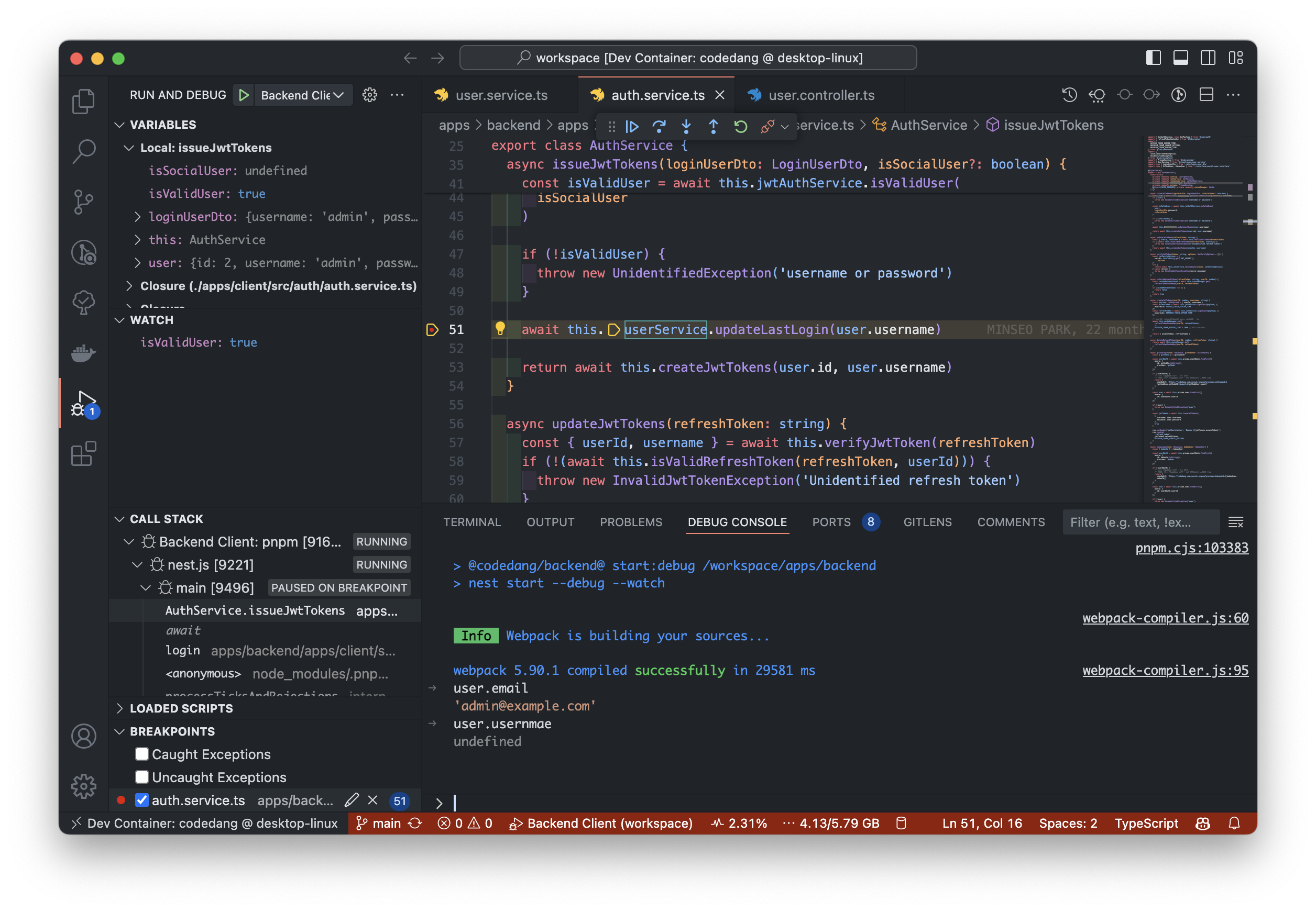 VSCode Debugging